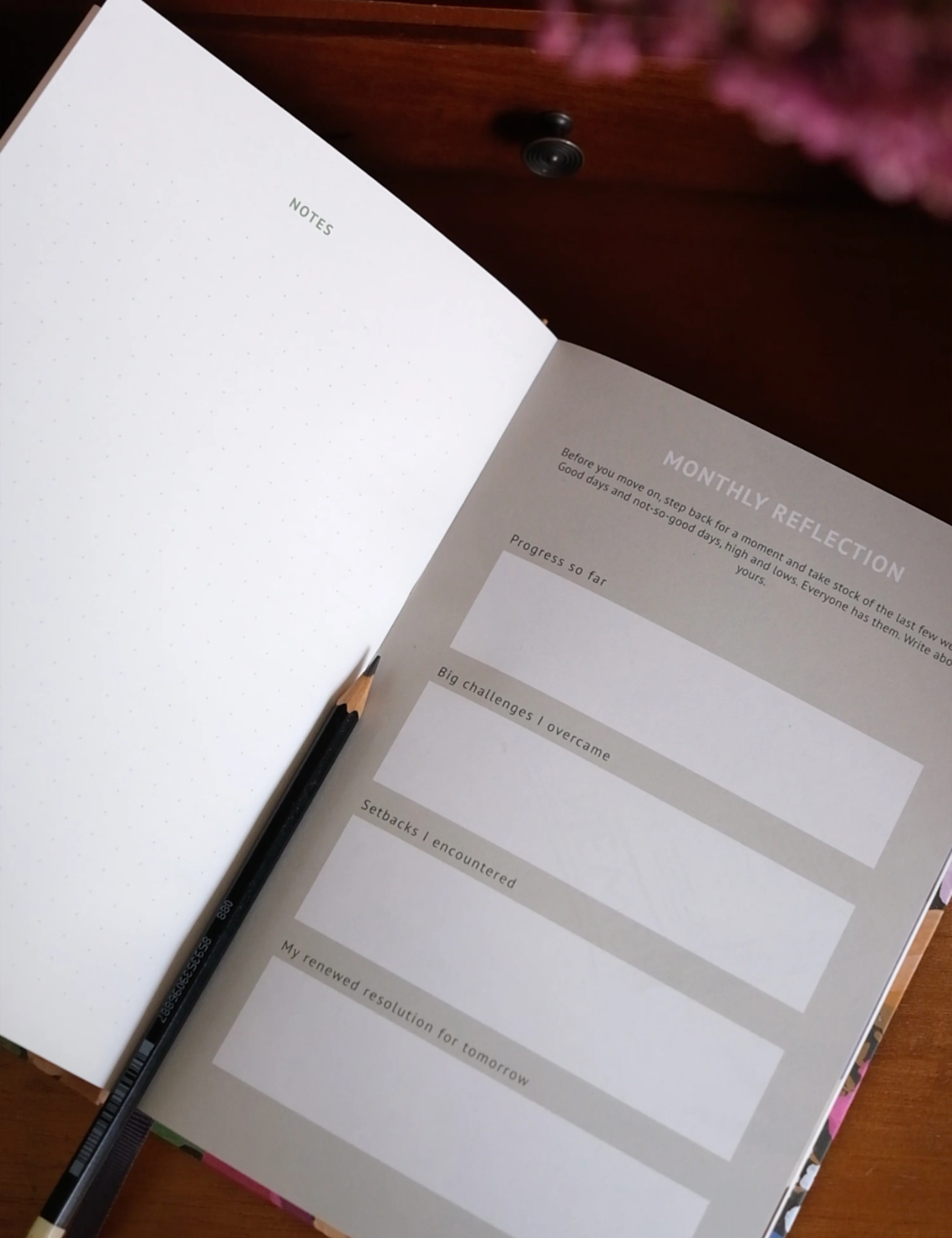 Undated Yearly Planner | Midnight Garden - Image 11